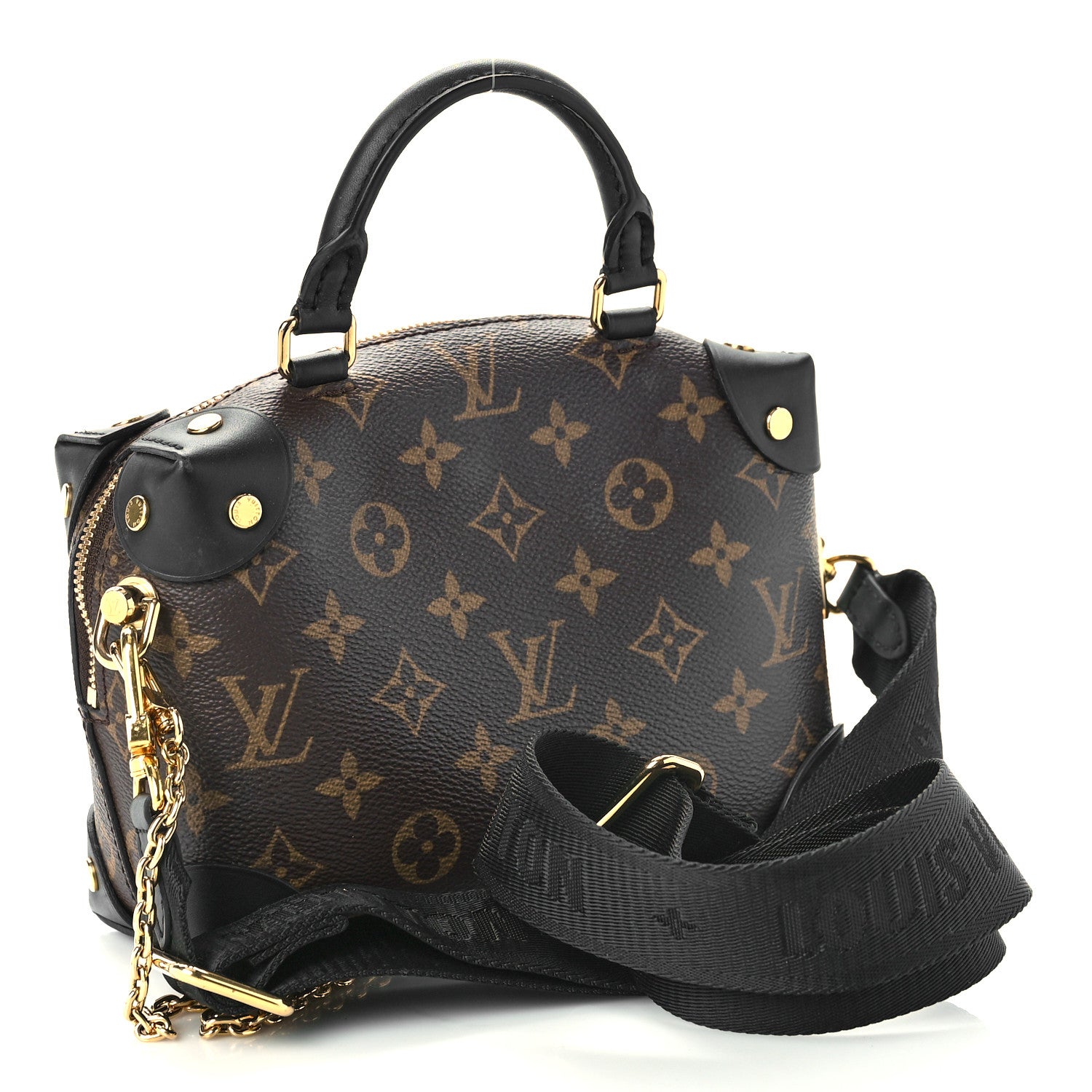 Louis Vuitton Monogram Petite Malle Souple Black 3 of 9