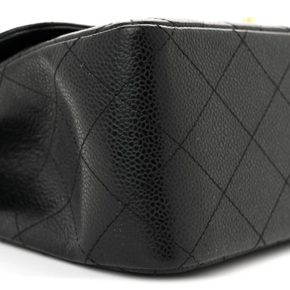 Chanel Caviar Quilted Jumbo Double Flap Black 9 of 11