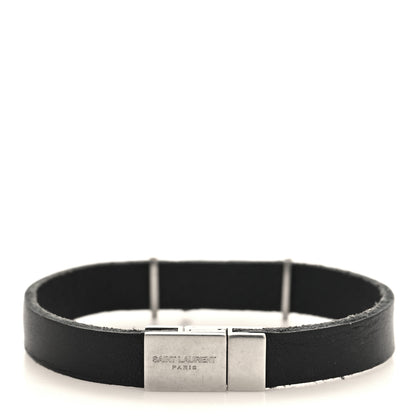 Saint Laurent Calfskin Opyum Bracelet L Black 4 of 6