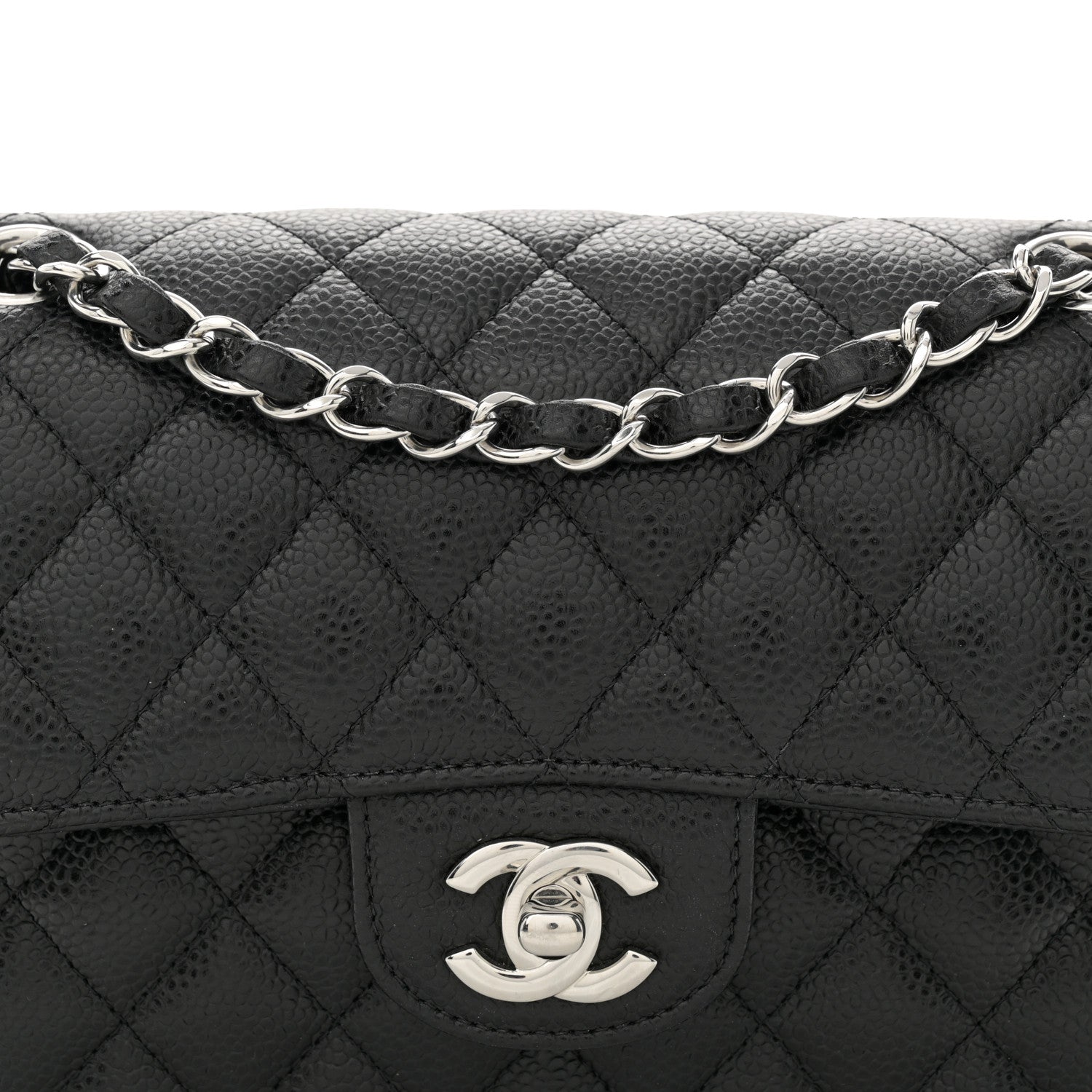 Chanel Caviar Quilted Small Double Flap Black 8 of 11