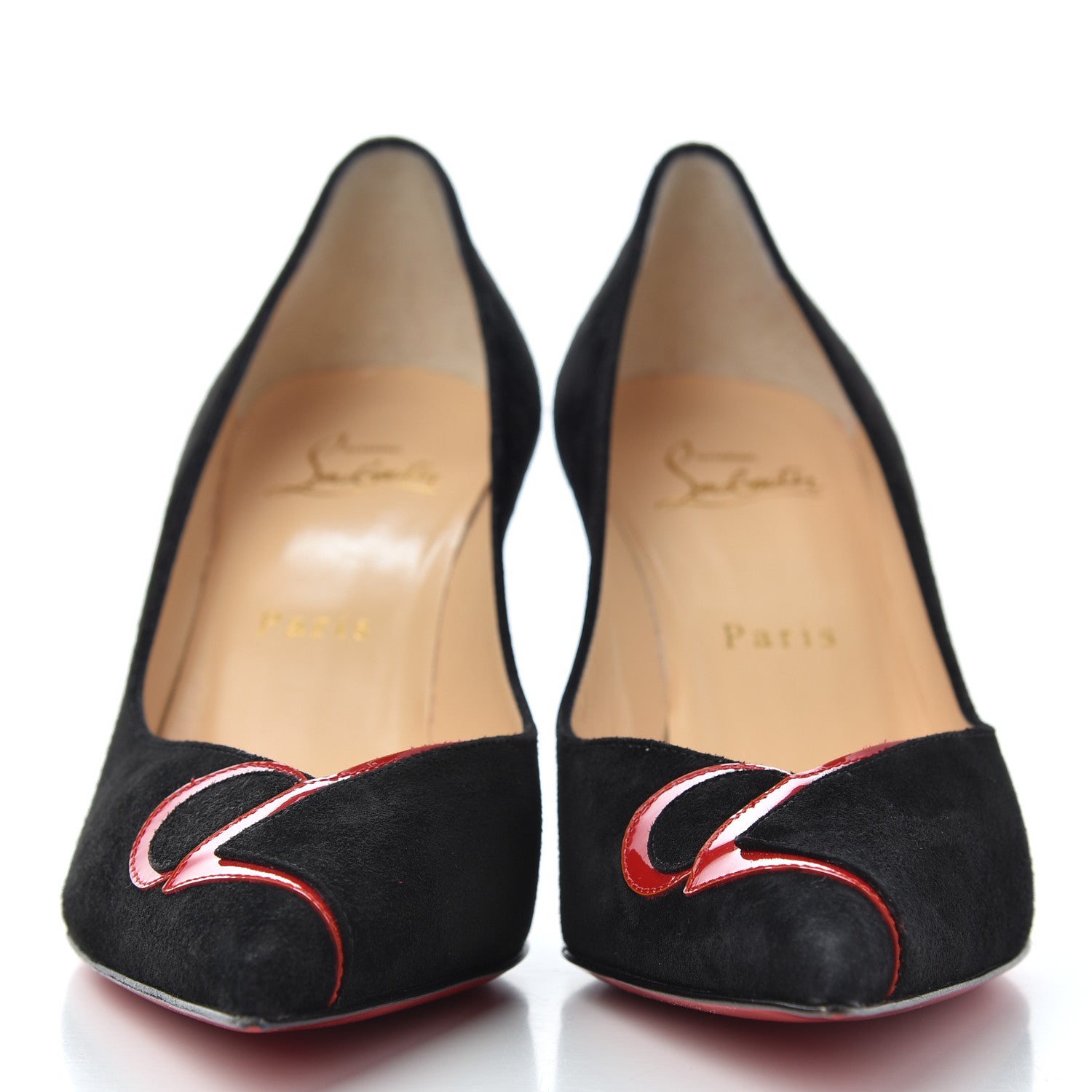 Christian Louboutin Suede CL 80 Pumps 35.5 Black 2 of 10