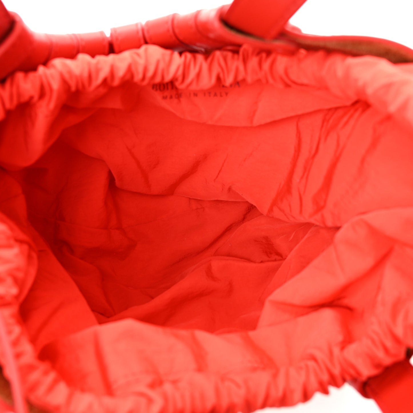 French Calfskin Small Shell Bag Chili Tomato