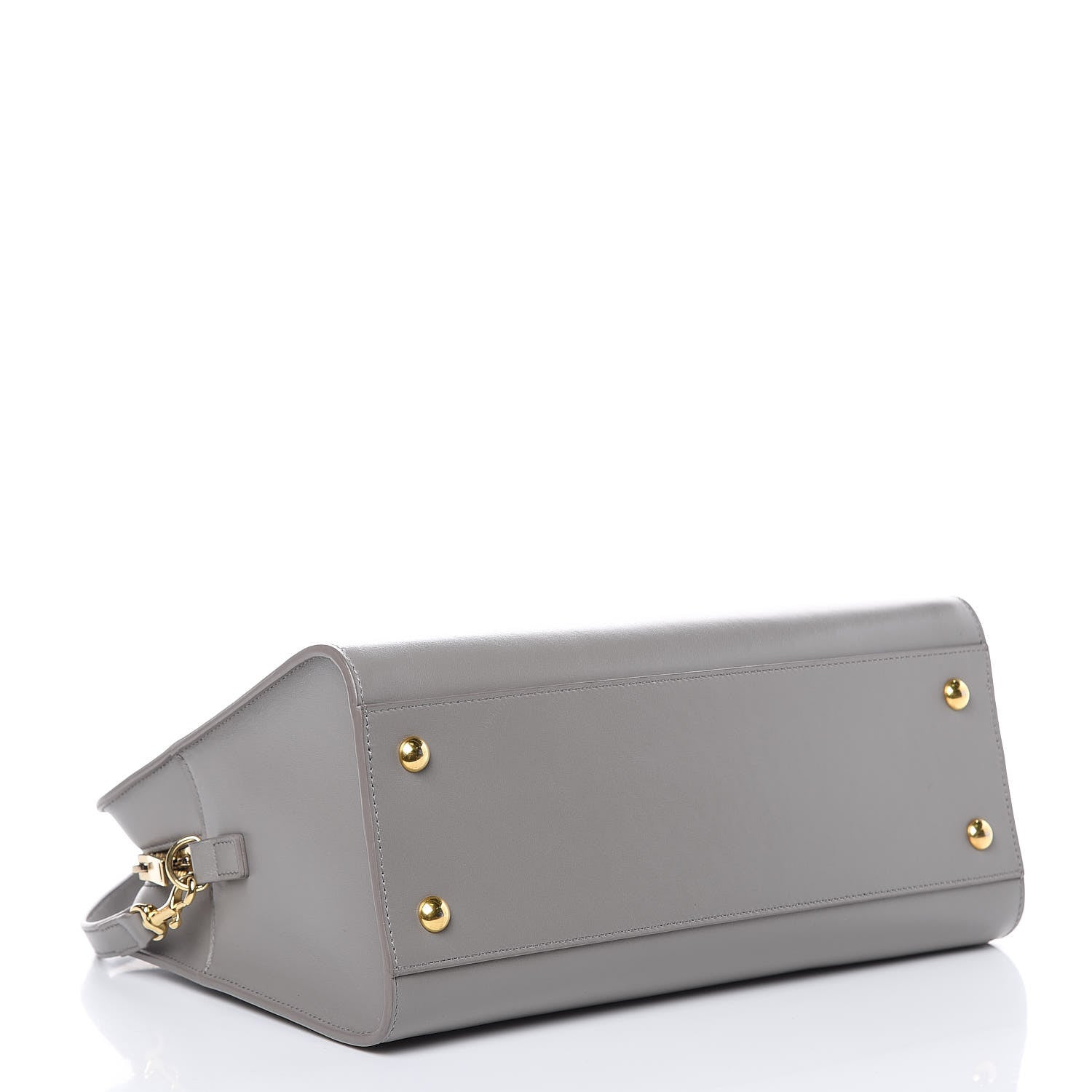 Saint Laurent Smooth Calfskin Small Cabas Monogram Taupe 4 of 9