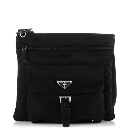 Prada Nylon Vela Messenger Black 1 of 6
