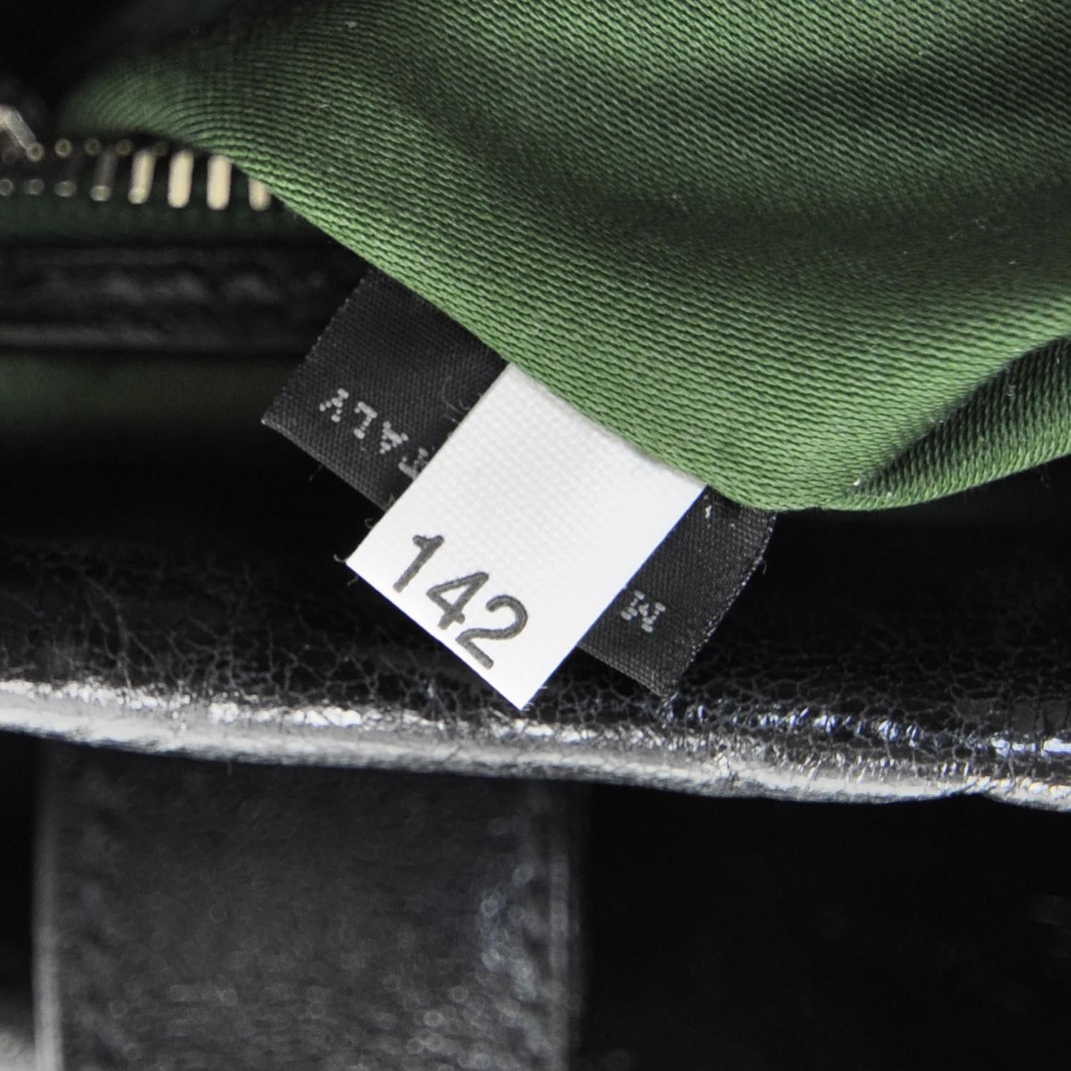 Miu Miu Leather Framed Top Tote Black 9 of 11