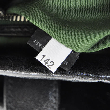 Miu Miu Leather Framed Top Tote Black 9 of 11