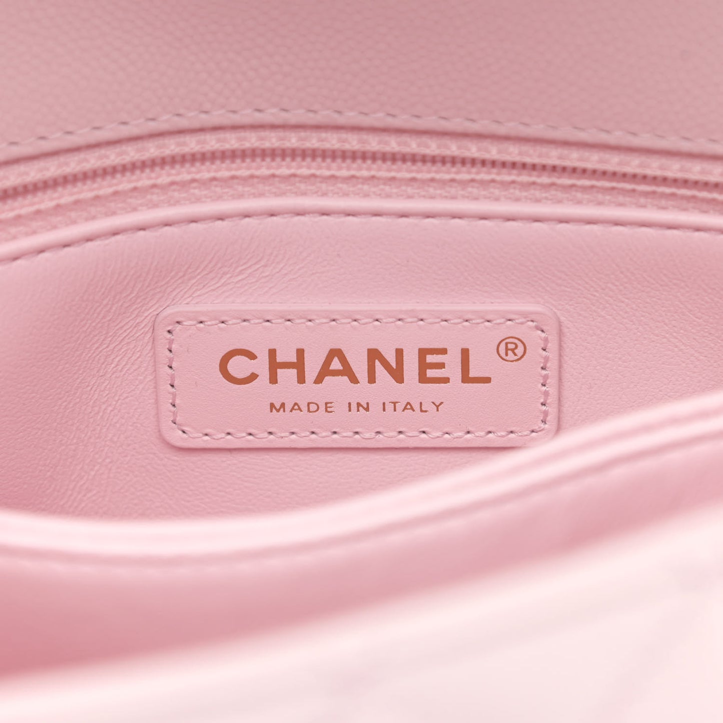 Caviar Quilted Mini Coco Handle Flap Light Pink