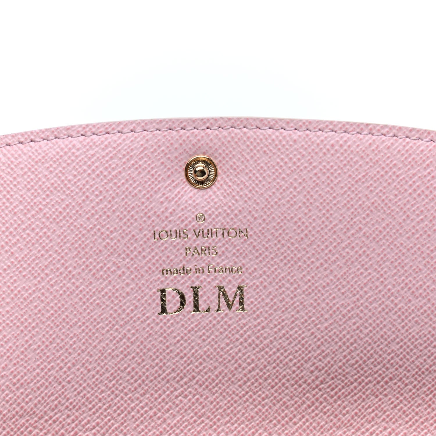 Louis Vuitton Damier Azur Emilie Wallet Rose Ballerine 4 of 5