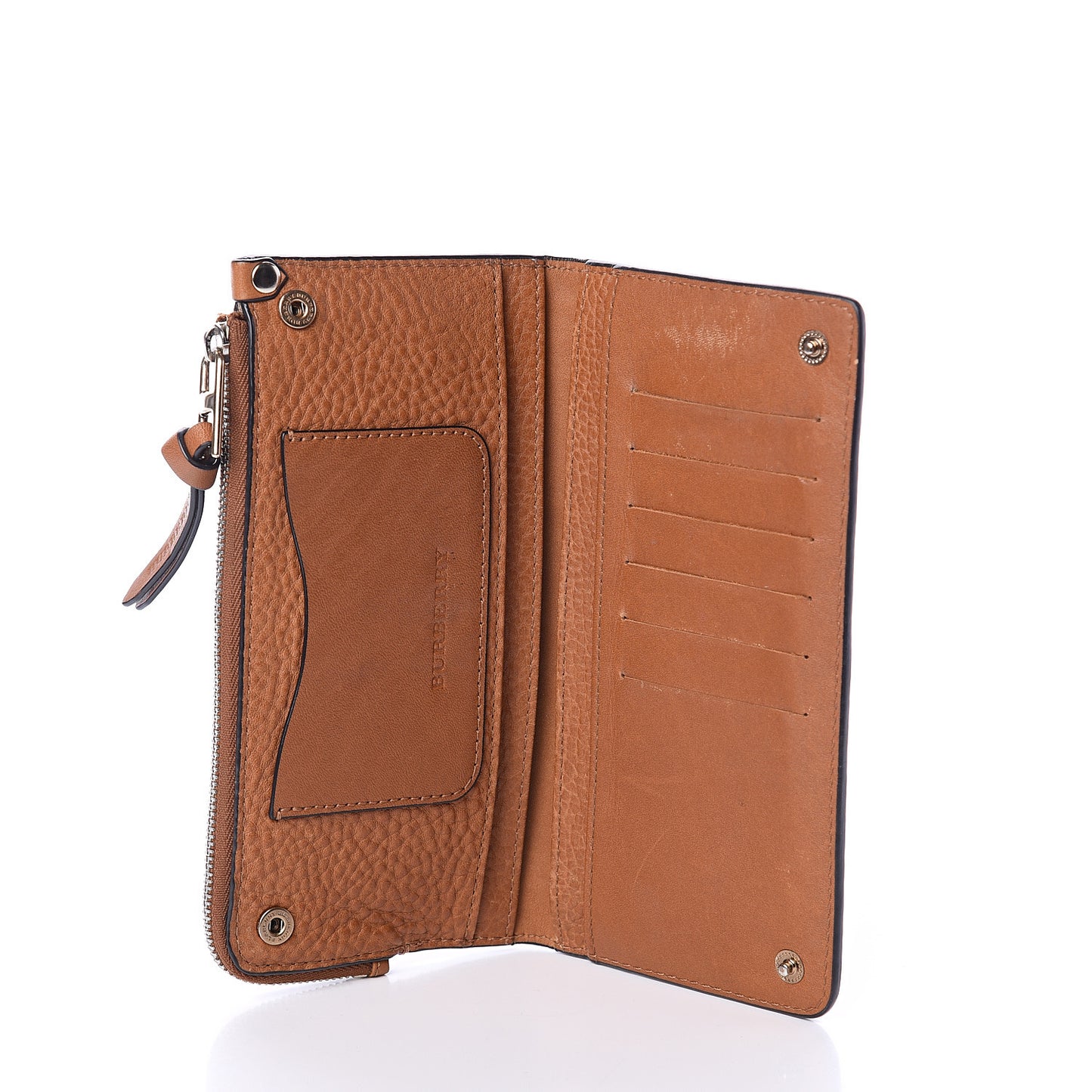 Brit Calfskin Lexi Wallet Saddle Brown