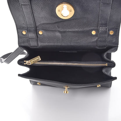 Saint Laurent Calfskin Canvas Small Muse Two Black 6 of 10