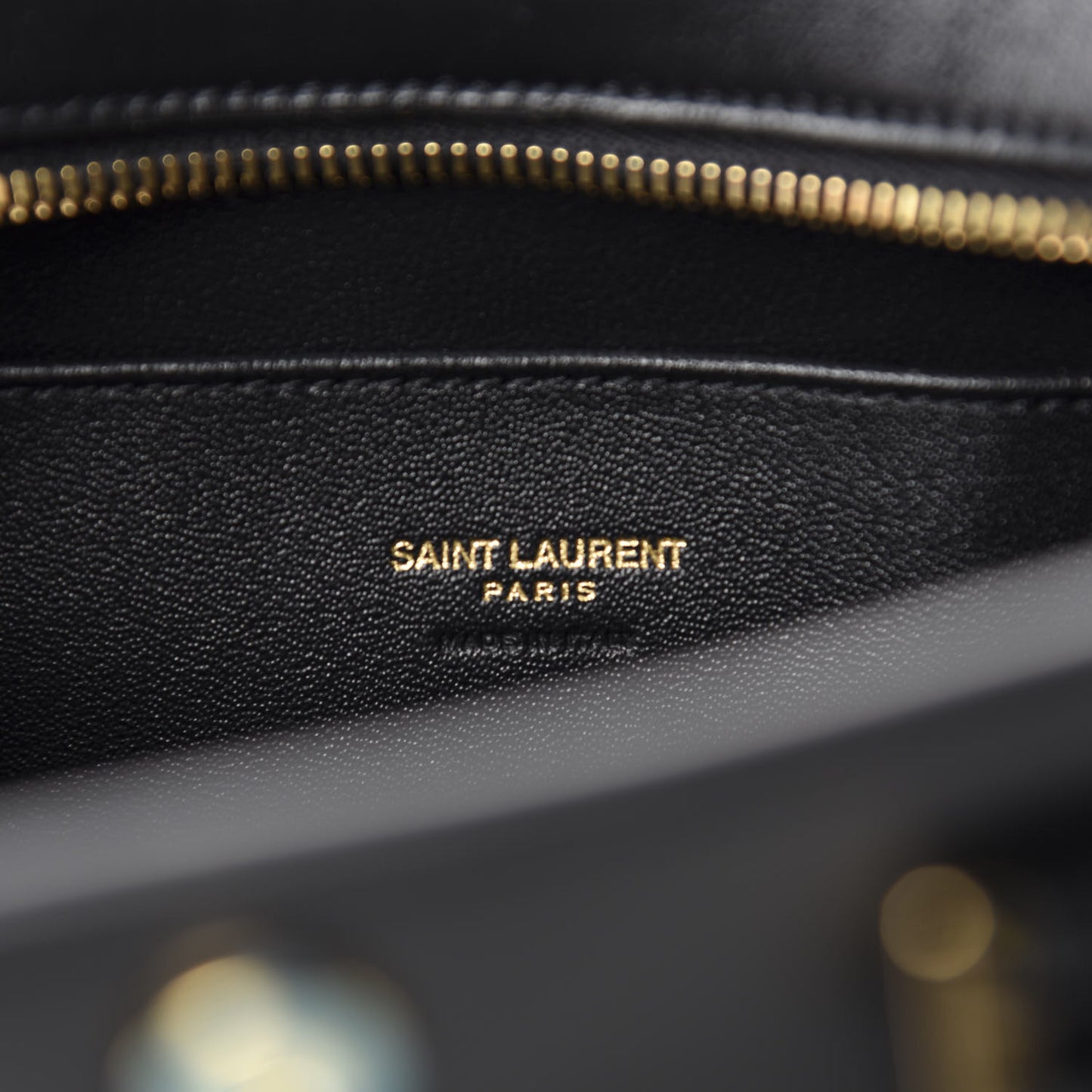 Calfskin Monogram Baby Cabas Black