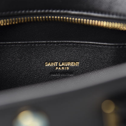 Saint Laurent Calfskin Monogram Baby Cabas Black 7 of 9