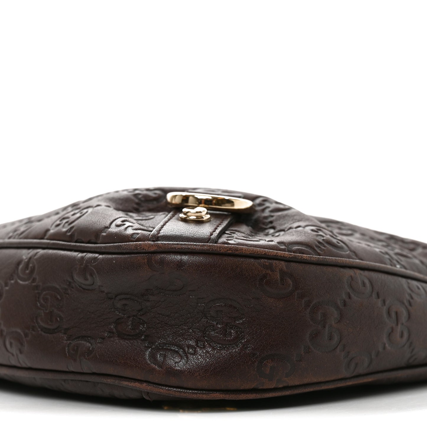 Guccissima Medium Abbey D Ring Hobo Chocolate
