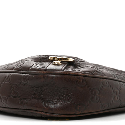 Gucci Guccissima Medium Abbey D Ring Hobo Chocolate 10 of 10