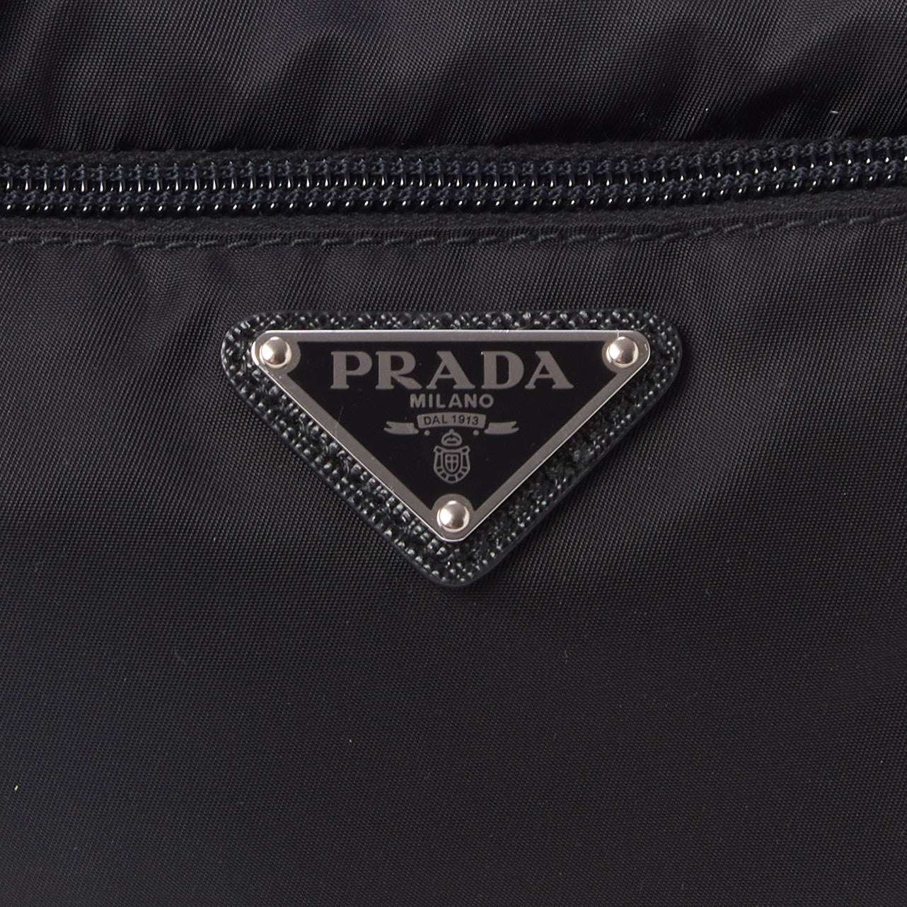 Prada Nylon Vela Flat Messenger Bag Black 9 of 10