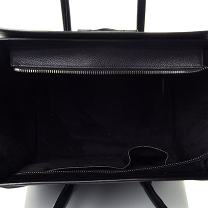 Celine Drummed Calfskin Mini Luggage Black 5 of 9