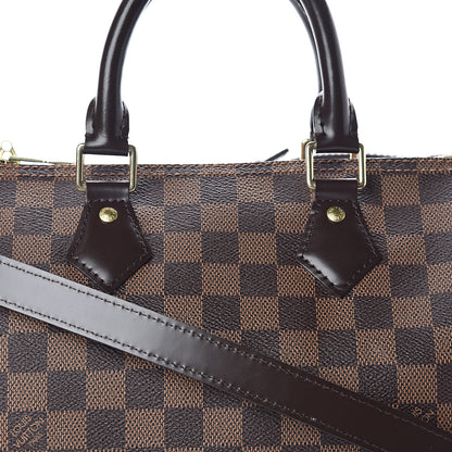 Louis Vuitton Damier Ebene Speedy Bandouliere 25 8 of 10