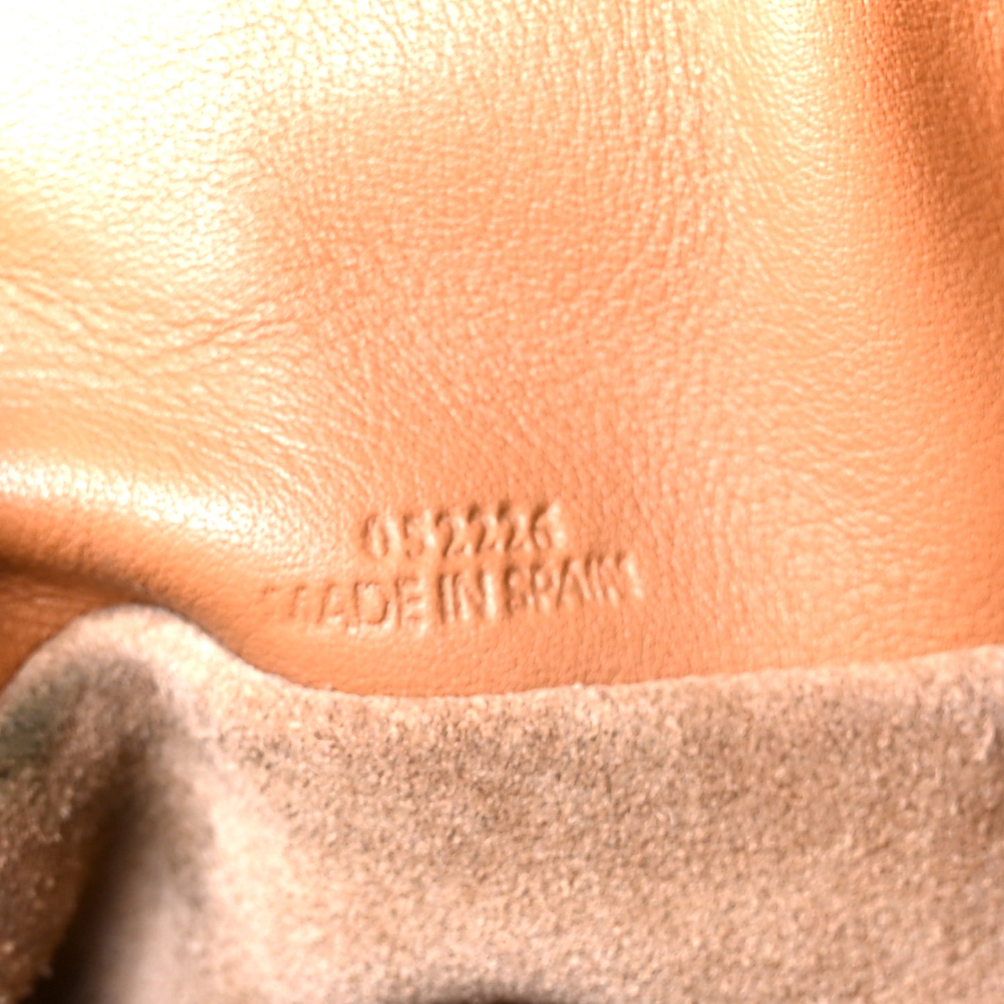 Calfskin Flamenco Knot Clutch Warm Desert