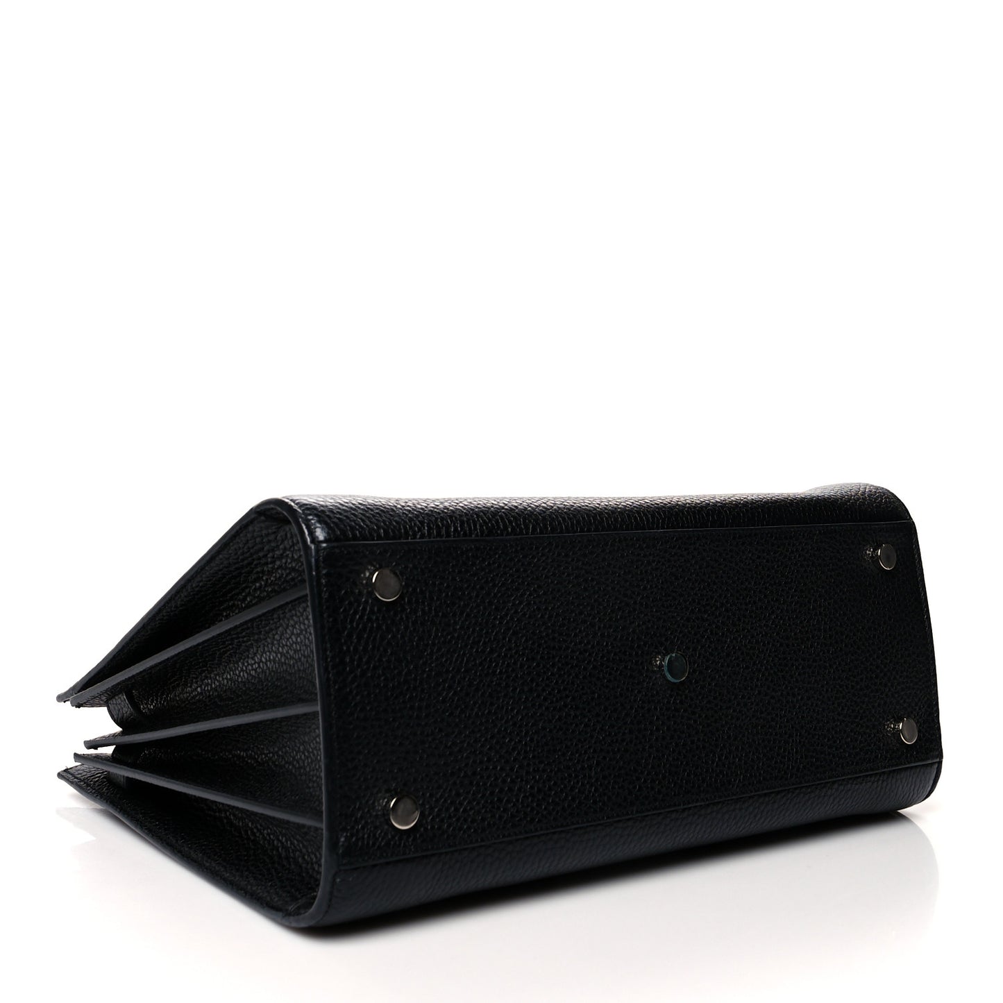 Grained Calfskin Small Sac De Jour Black