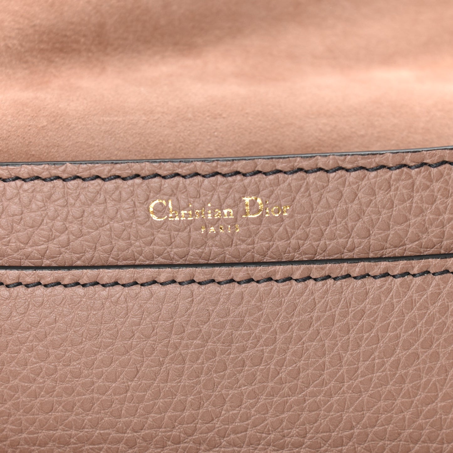 Grained Calfskin J'Adior Chain Flap Bag Rose Poudre