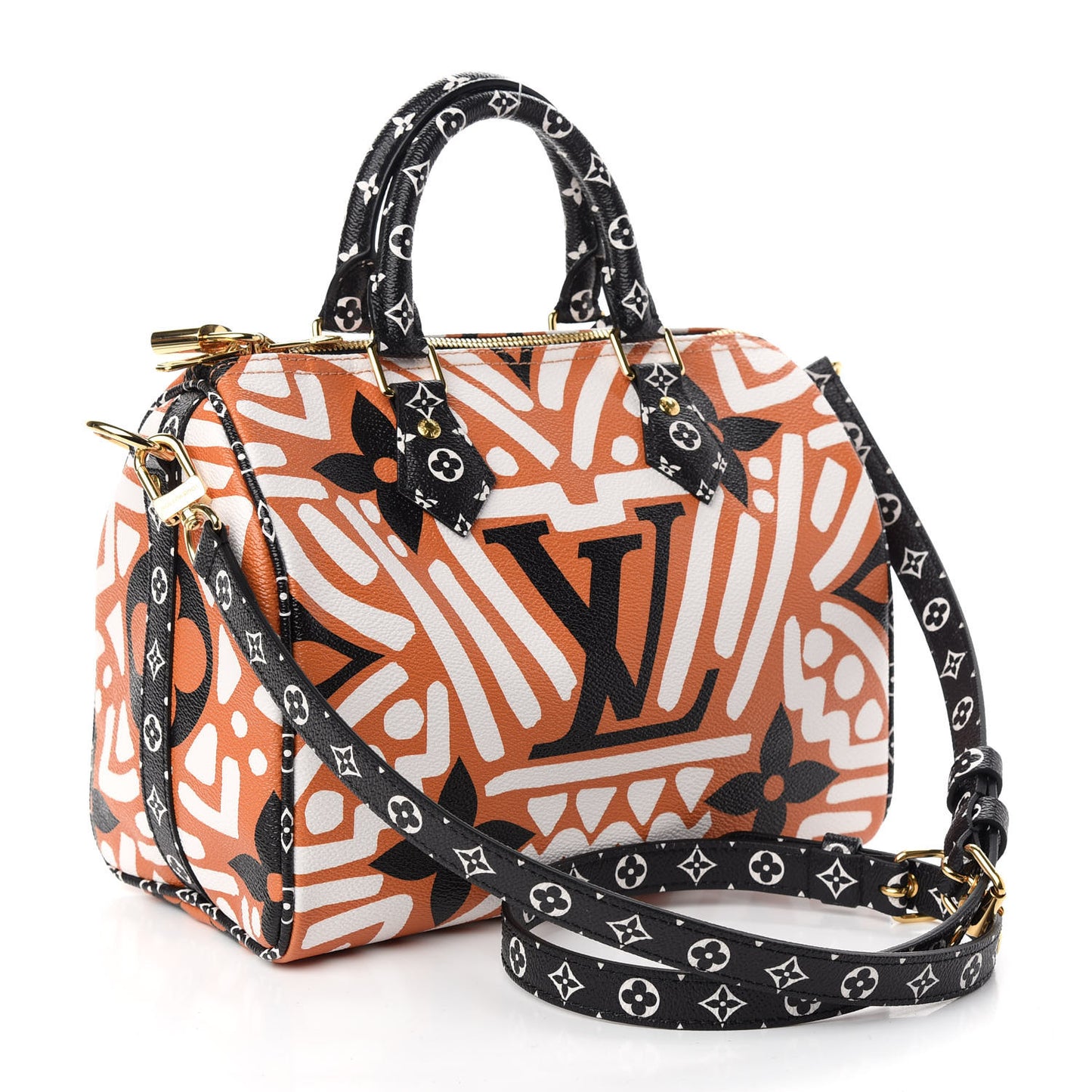 Monogram Giant Crafty Speedy Bandouliere 25 Creme Caramel