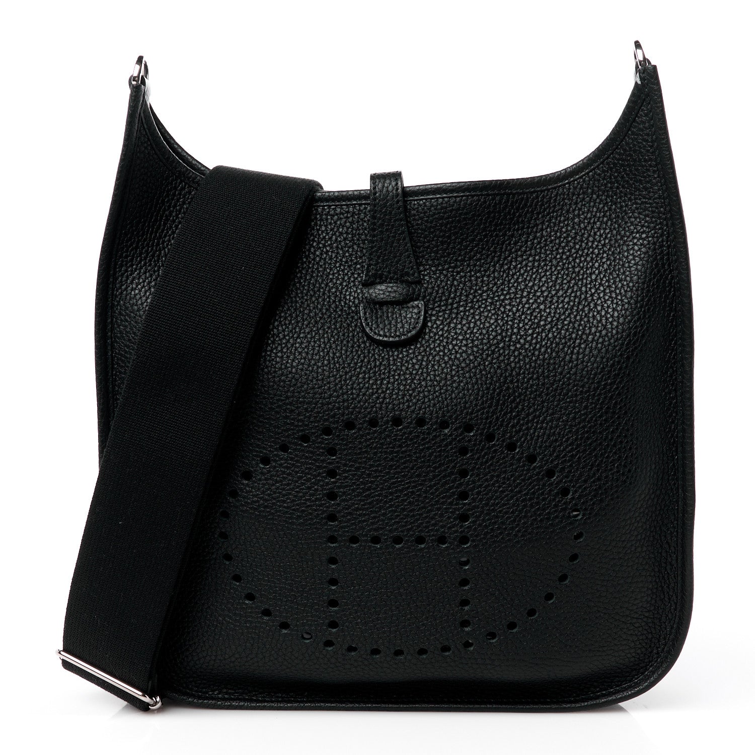 Hermes Taurillon Clemence Evelyne III PM Black 1 of 12