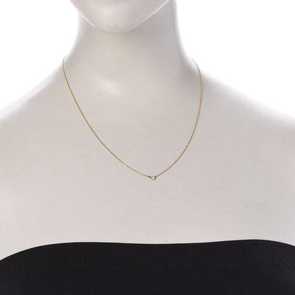 Tiffany 18K Yellow Gold Diamond .08ct Elsa Peretti Diamonds by the Yard Pendant Necklace 2 of 8