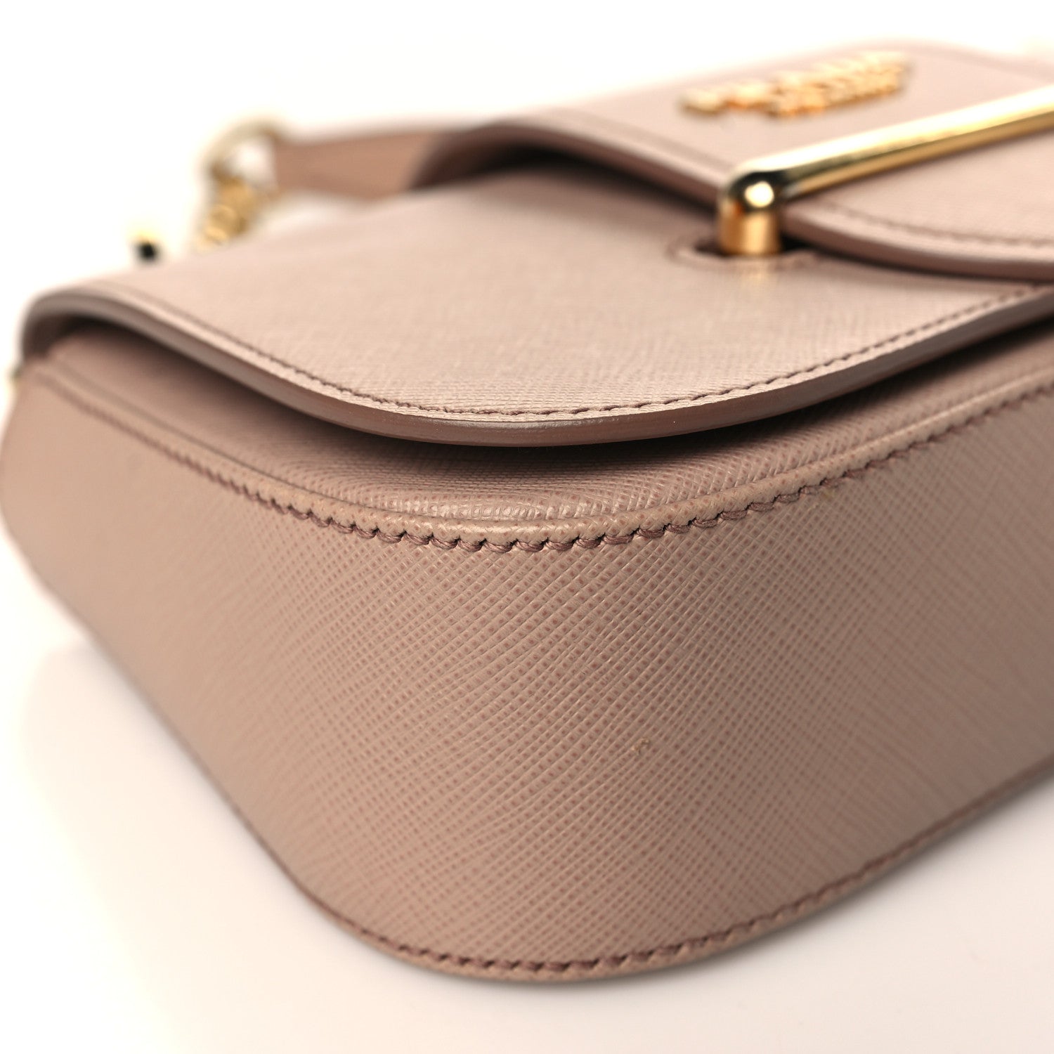 Prada Saffiano Lux Sidonie Small Chain Crossbody Bag Cipria 7 of 8