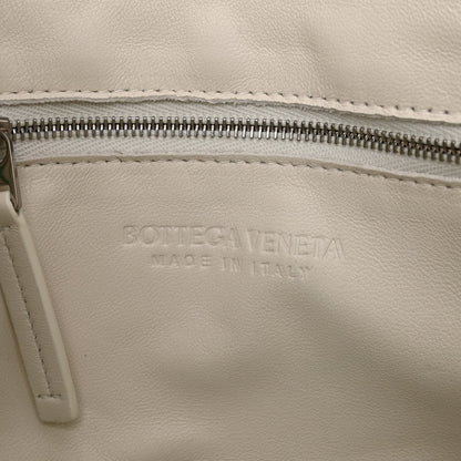Bottega Veneta Lambskin Maxi Intreccio Overlock Stitched Cassette Crossbody Bag White Parakeet 6 of 9