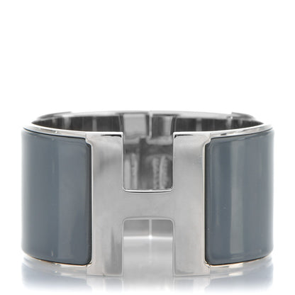 Hermes Enamel Extra Wide Clic Clac H Bracelet GM Ardoise 1 of 4