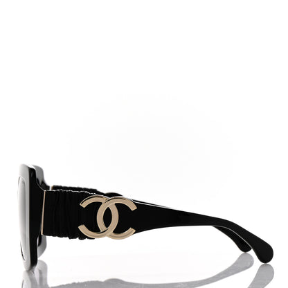 Chanel Acetate Calfskin Square Sunglasses 5474-Q-A Black 3 of 7