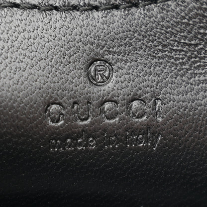Gucci Lambskin Embossed Mini GG Milano Top Handle Shoulder Bag Black 6 of 11