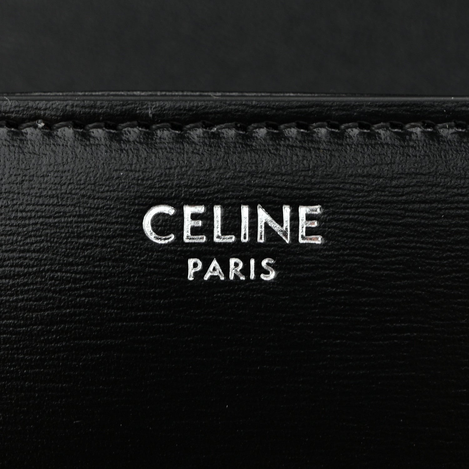 Celine Shiny Calfskin Triomphe Chain Shoulder Bag Black 6 of 9