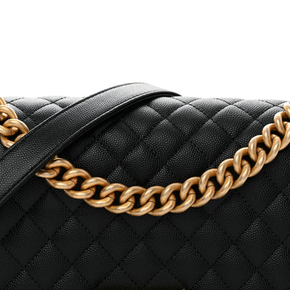 Chanel Caviar Quilted Medium Boy Flap Black 7 of 10