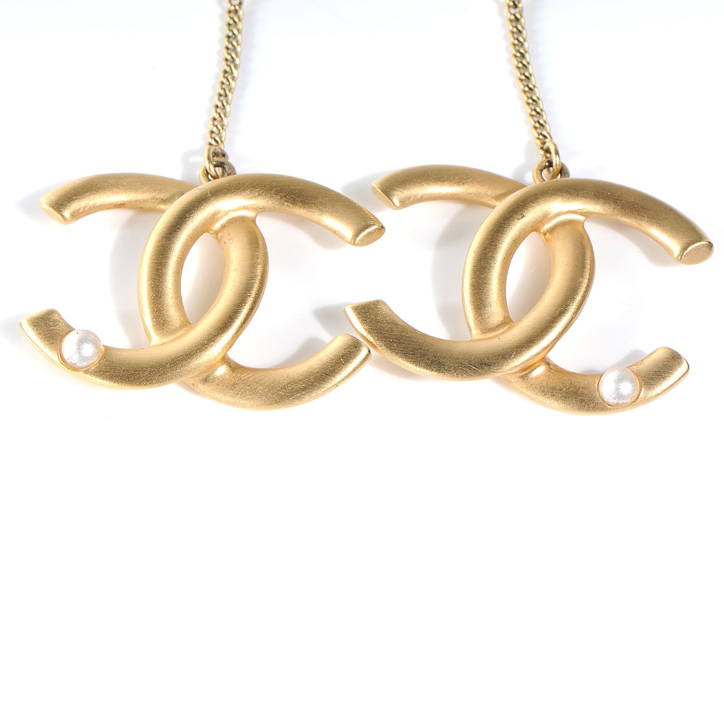 CC Drop Earrings Gold