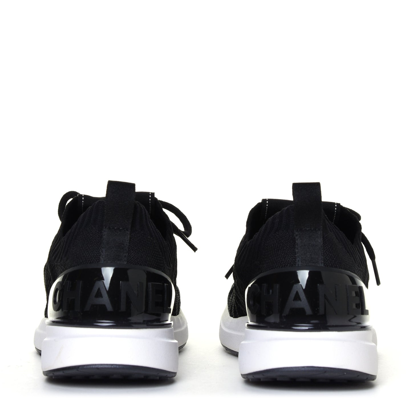 Fabric Logo Sneakers 36.5 Black