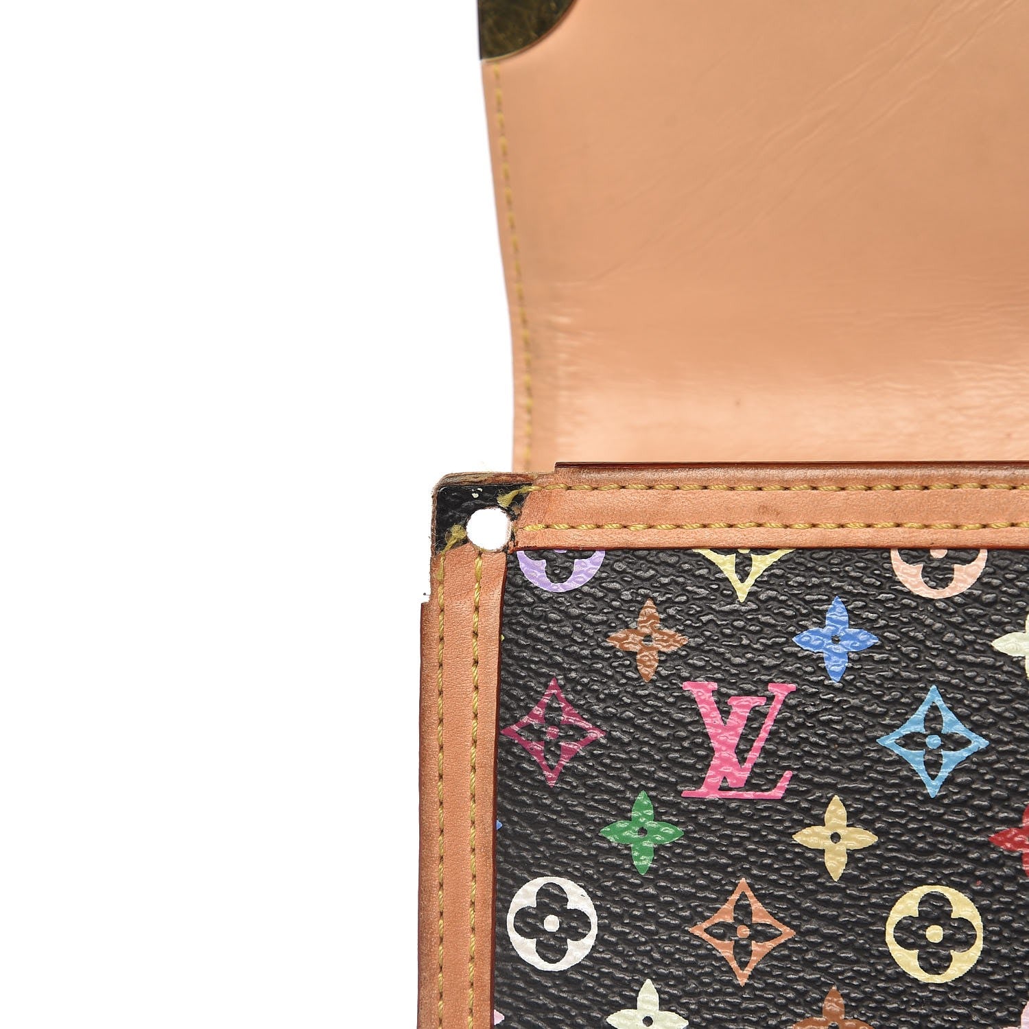 Louis Vuitton Monogram Multicolor Porte Tresor International Wallet Black 13 of 14