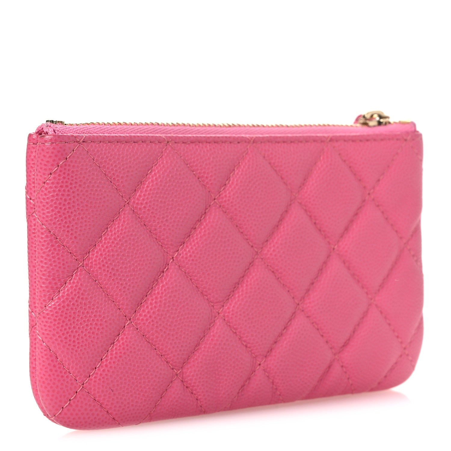 Chanel Caviar Quilted Small Cosmetic Case Pink 3 of 10