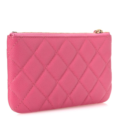 Chanel Caviar Quilted Small Cosmetic Case Pink 3 of 10