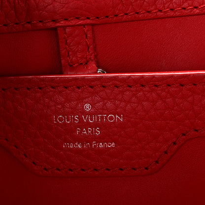 Louis Vuitton Taurillon Capucines PM Rubis 6 of 12