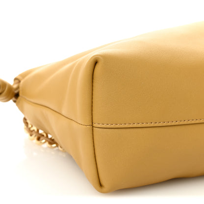 Loewe Mellow Nappa Donut Medium Chain Flamenco Knot Clutch Sahara 8 of 9