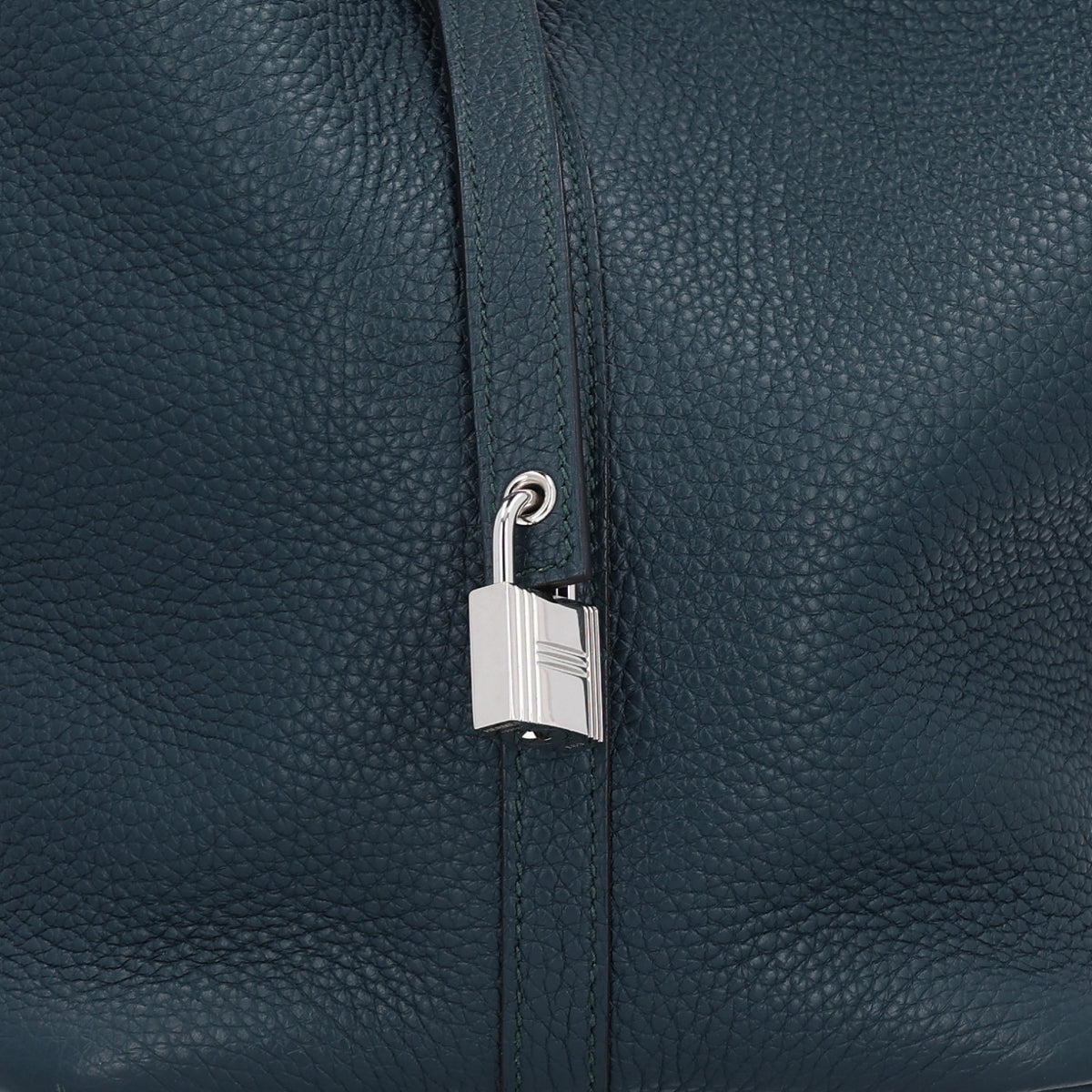 Hermes Taurillon Clemence Picotin Lock 22 MM Vert Cypress 8 of 10