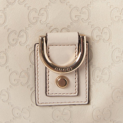 Gucci Guccissima Medium Abbey D Ring Hobo Off White 7 of 8