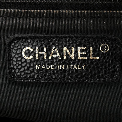 Chanel Caviar Quilted Petit Shopping Tote PST Black 6 of 10