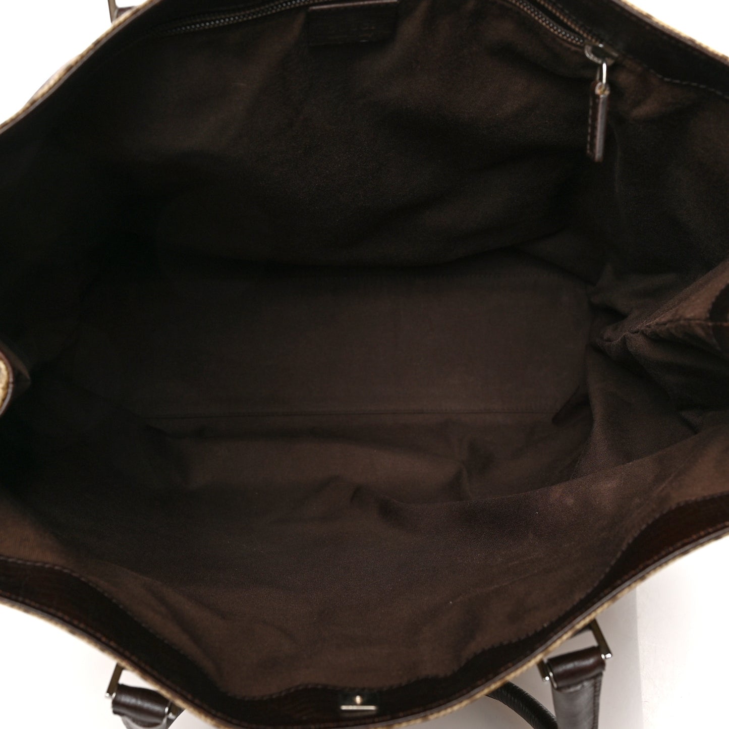 GG Plus Monogram Vertical Tote Dark Brown