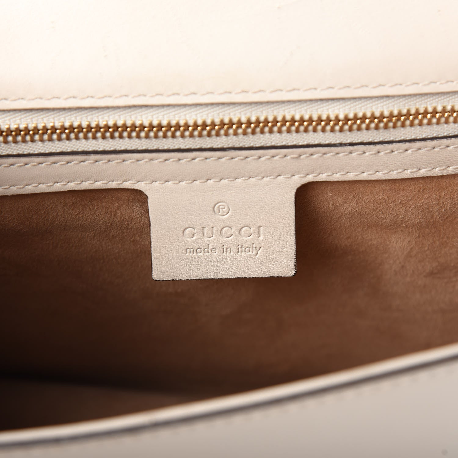 Gucci Calfskin Small Sylvie Shoulder Bag Off White 6 of 10