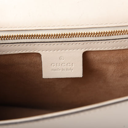 Gucci Calfskin Small Sylvie Shoulder Bag Off White 6 of 10