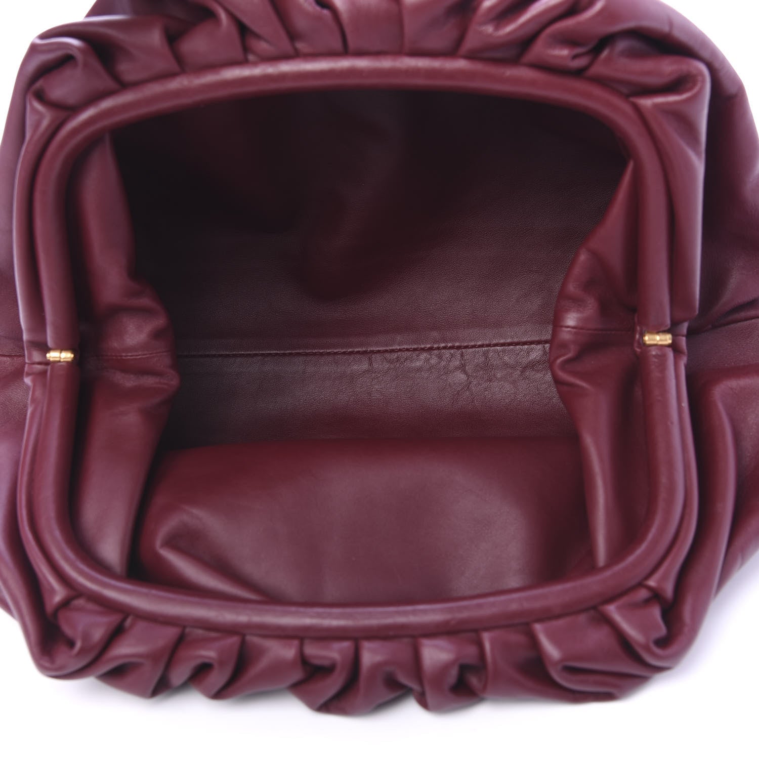 Bottega Veneta Smooth Butter Calf The Pouch Oversized Clutch Bordeaux 5 of 9