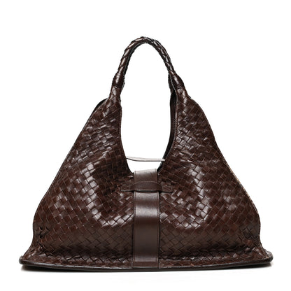 Bottega Veneta Nappa Intrecciato Shoulder Bag Ebano 2 of 12