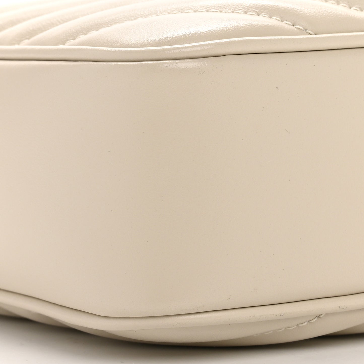 Calfskin Matelasse Monogram Lou Camera Bag Crema Soft